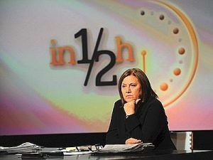 25/09/2011 Roma: Lucia Annunziata conduce "In mezz'ora" in onda su. Raitre la domenica alle 14,30. (foto Adnkronos)