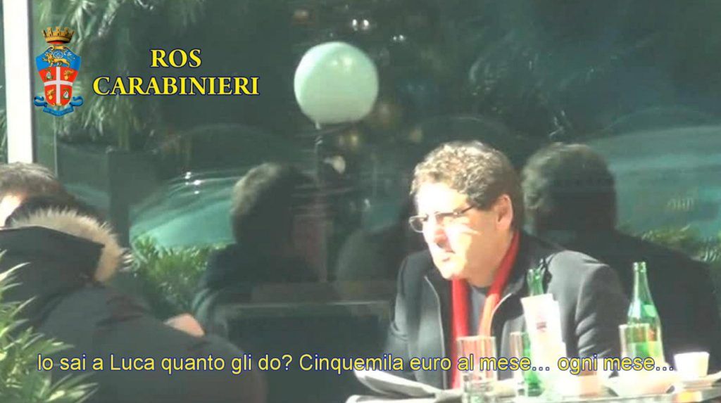 Salvatore Buzzi, braccio destro di Massimo Carminati. ANSA / UFFICIO STAMPA CARABINIERI ROS ++HO - NO SALES EDITORIAL USE ONLY - NO ARCHIVE++