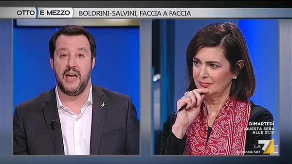 Salvini Boldrini Otto e Mezzo