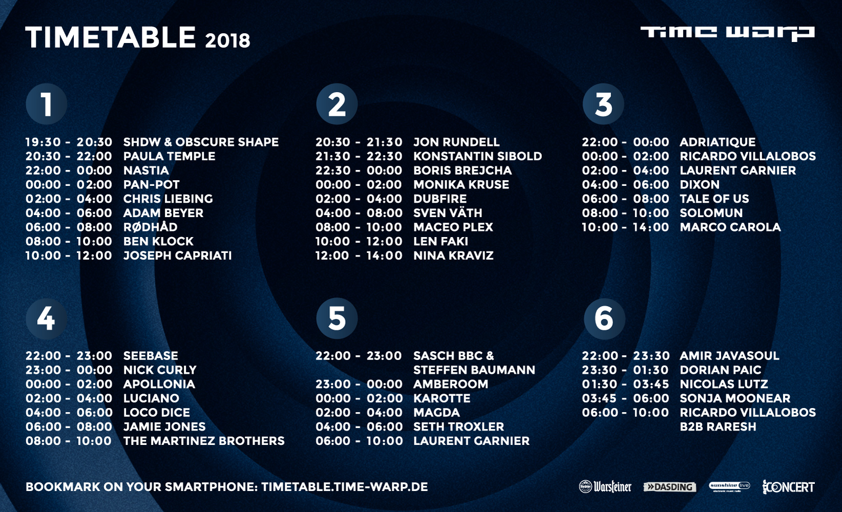 TW2018_Timetable